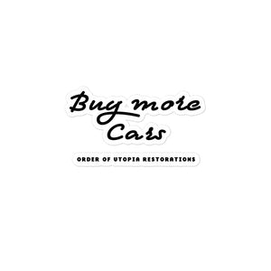 Buy More Cars sticker